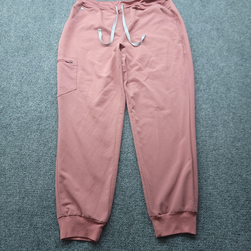FIGS HW Zamora Jogger Scrub Pants Mauve Pink XL W22SW2012 High Waisted
